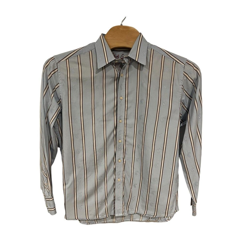 Robert Graham Men's Multicolored Paisley & Stripped Button-Down Size XL